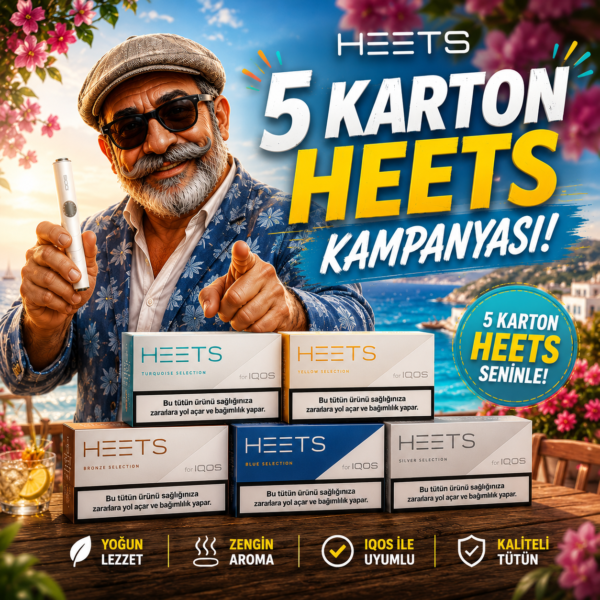 İQOS Heets 5 Karton Kampanya